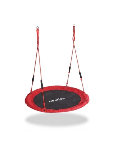 relaxdays Nestschaukel in Rot – 120 cm
