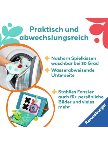 Ravensburger Ravensburger Nashorn Spielkissen (für die Bauchlage) in bunt