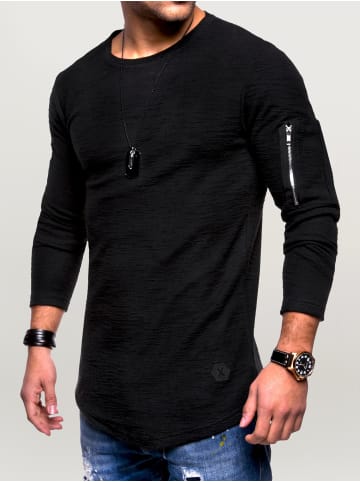 behype Sweatshirt JESPER in schwarz