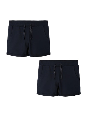 name it Shorts 2er-Set mit Taschen verstellbarer Bund in Dunkelblau-2