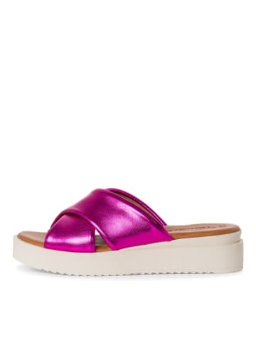 Tamaris Plateau Pantoletten in Pink