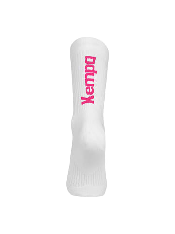 Kempa Socken Logo Classic Kids in weiß/pink
