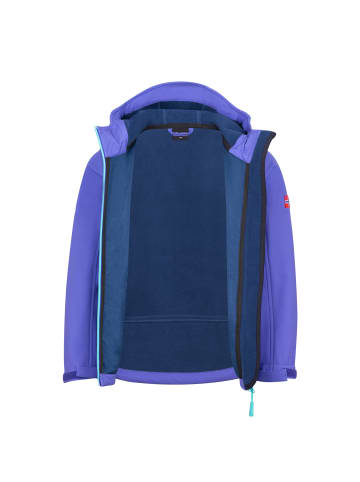 Trollkids Softshelljacke Trollfjord in vivid blue/night sky