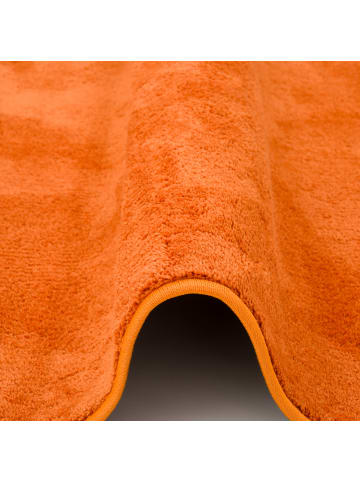 Pergamon Luxus Super Soft Hochflor Teppich Melia Rund in Orange