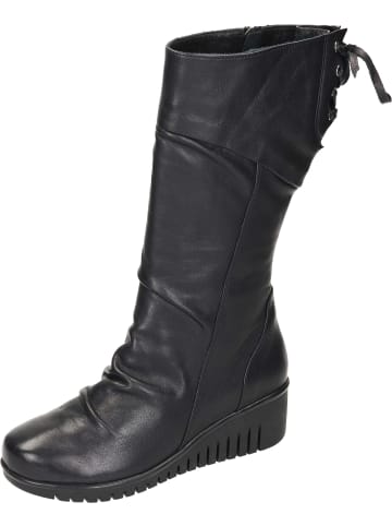 Comfortabel Freizeit Stiefel in schwarz