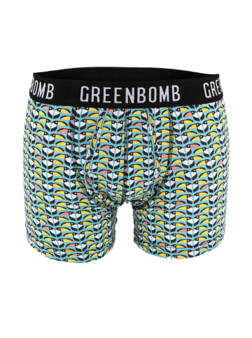 GreenBomb Trunk Animal Tucan Friends in Turkis