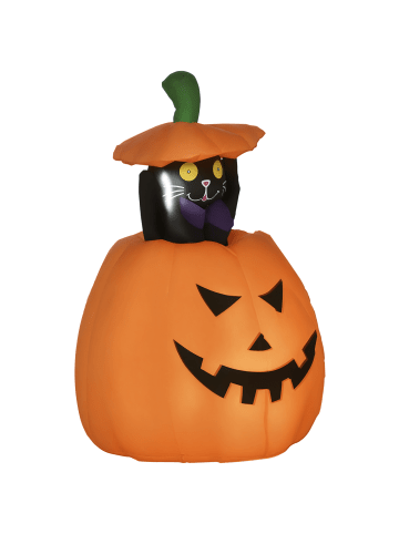 Outsunny Aufblasbare Halloween-Dekoration-76L x 64B x 115H cm-Orange