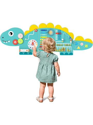 COSTWAY Montessori Motorikbrett 11-in-1 Busy Board ab 1 Jahr in Grün