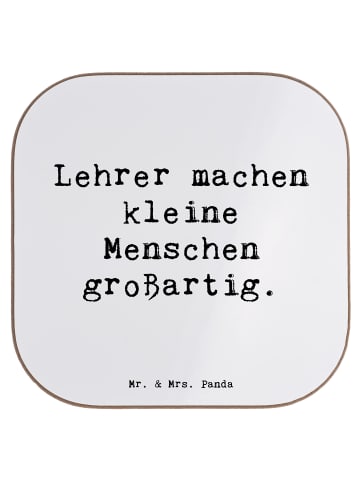Mr. & Mrs. Panda Tassenuntersetzer Spruch Lehrer Großartig mit S... in Weiß