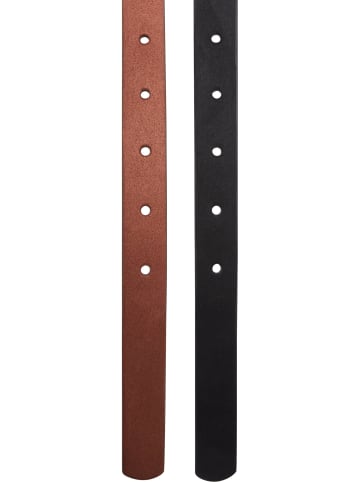 Urban Classics Belts in black/silver+brown/gold