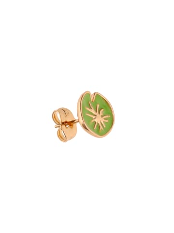 IZIA Women Stud Earrings in Rose Gold Green