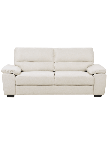 Beliani 3-Sitzer Sofa VOGAR in Beige/Schwarz - (W) 195 x (H) 90 x (L) 74 cm