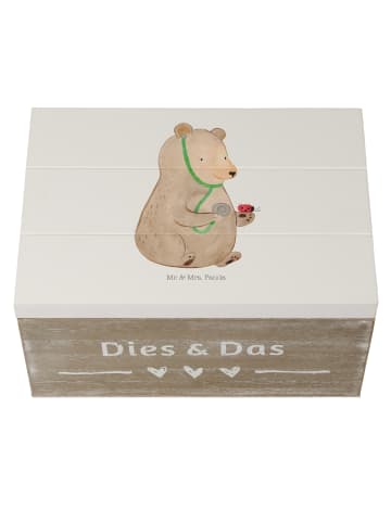 Mr. & Mrs. Panda Box Bär Arzt ohne Spruch in Weiß