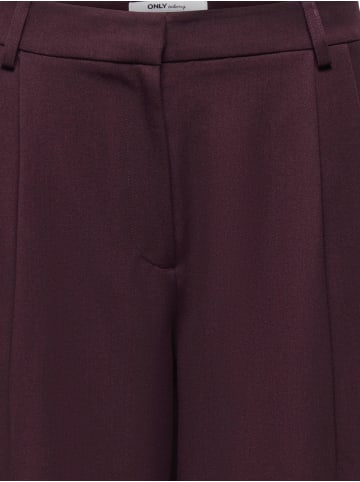 ONLY Hose mit hoher Taille und Knopfleiste in Fudge