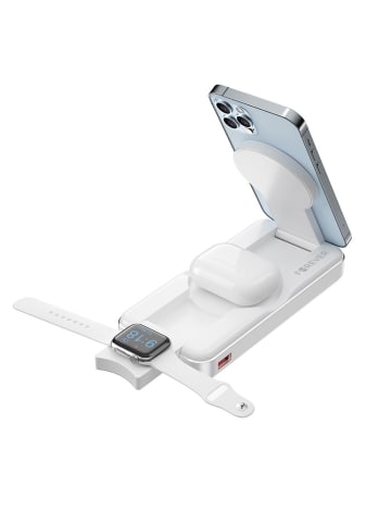 FOREVER Forever wireless power bank MATB-300 10000 mAh 3in1 weiß in Weiß