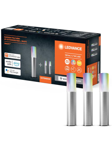 LEDVANCE Smarte LED Gartenleuchte WiFi Erweiterung 3 Mini Garten Poles für Außen