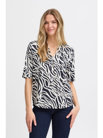Fransa T-shirt FRFLORA Regular fit in Black Birch AOP AO24 02C