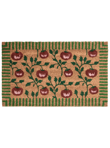 Beliani Fußmatte KNIK in /Grün/Rot - (W) 45 x (L) 75 cm