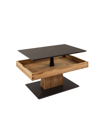 58 aufm Kessel FUNKTIONSTISCH Celestia 90x60x45 höhenverstellbar Wildeiche/Marmara Nero