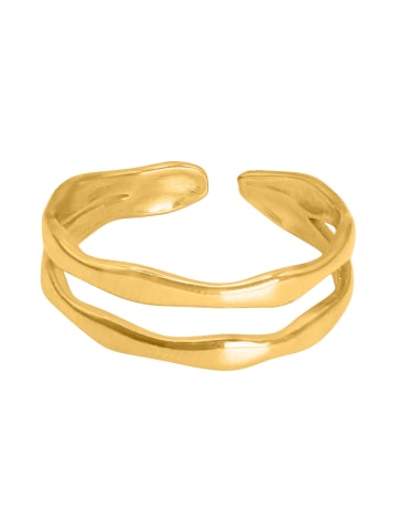 Steel_Art Mehrreihiger Ring Damen Rus goldfarben in Goldfarben