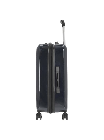 Check.In London 2.0 - 4-Rollen-Trolley 67 cm (orange) in carbon blau