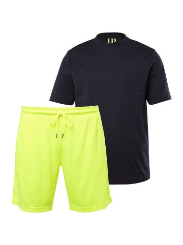 JP1880 Langer Schlafanzug in navy blau