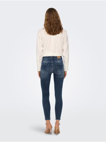 ONLY Skinny Fit Jeans Mid Waist Denim Hose ONLBLUSH in Blau