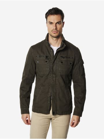 KOROSHI Leichte kurze Baumwolljacke in oliv