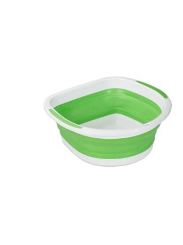relaxdays Faltbares Sieb in Grün/ Weiß - (B)33,5 x (H)13,5 x (T)32,5 cm