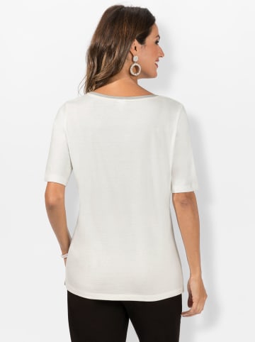 WITT WEIDEN Shirt in ecru-limone-bedruckt