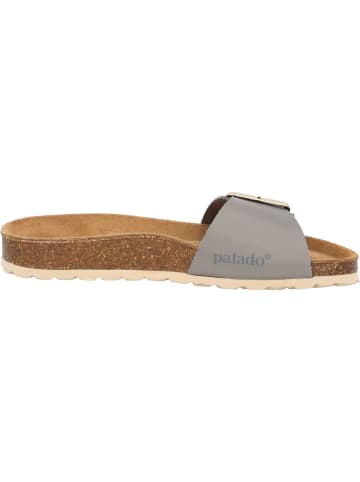 Palado Pantoletten Malta EGS Matt Premium Leather in Grau