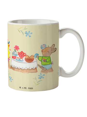 Mr. & Mrs. Panda Becher Ostern Frühstück ohne Spruch in Blumig