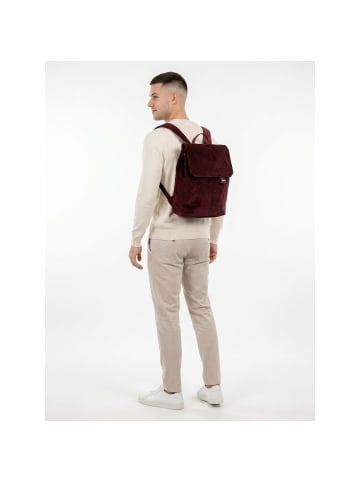 Zwei Mademoiselle.M City Rucksack 29 cm nubuk bordeaux 1