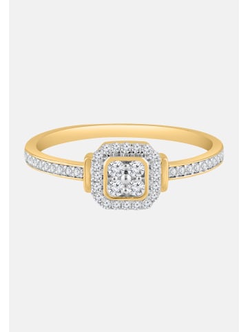 Diamant Exquis Ring aus 375 Gelbgold mit Diamant