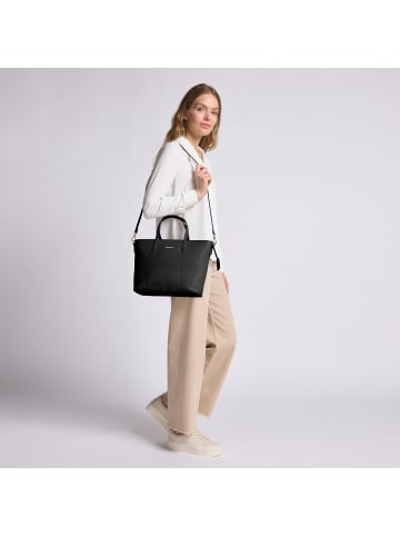 Lazarotti Bologna Leather Shopper Tasche Leder 31 cm in black