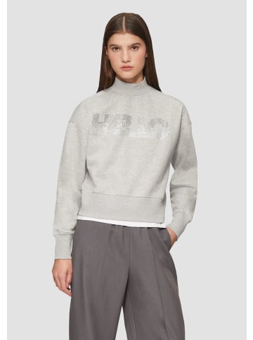 QS Sweatshirt langarm in Grau