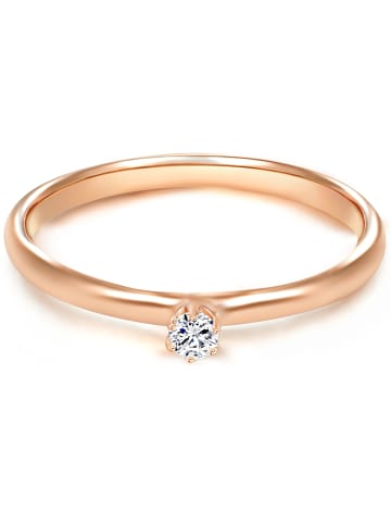 Trilani Ring Sterling Silber roségold Zirkonia weiß in roségold