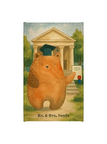 Mr. & Mrs. Panda Handtuch Bär Prüfung Design ohne Spruch in Weiß