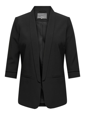 ONLY Carmakoma Plus Size Jacket Business Blazer Zeitloser Stil mit Reverskragen in Schwarz