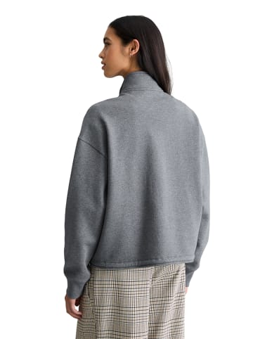 Marc O'Polo DENIM Half-Zip-Sweatshirt relaxed in Asphalt Melange