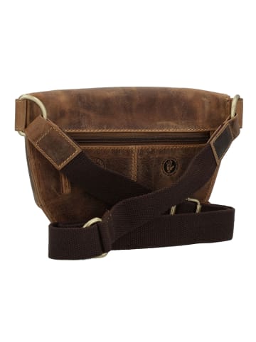 Greenburry Vintage Gürteltasche Leder 26 cm in brown