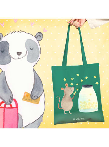 Mr. & Mrs. Panda Stofftasche Maus Sterne ohne Spruch in Mint