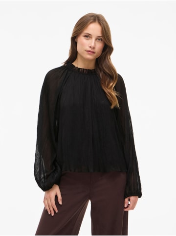 Vila Oberteil mit langen Ärmeln in Black