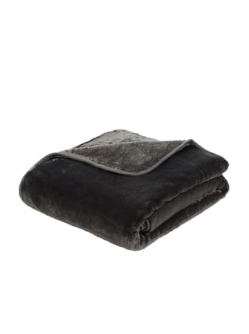 Gözze Wohndecke Cashmere-Feeling 130x170cm in anthrazit