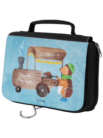 Mr. & Mrs. Panda Make-Up Tasche Igel Maronen ohne Spruch in Eisblau