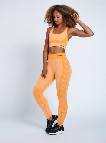 Hummel Leggings Hmlclea Multisport Damen in BLAZING ORANGE/CARROT CURL MELANGE