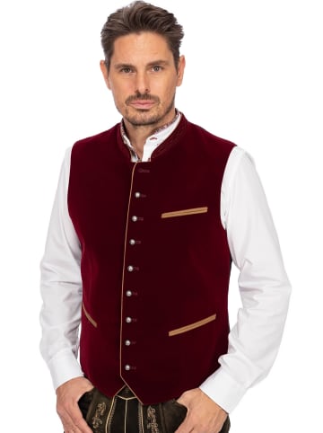 MADDOX Samtweste ZWIESEL in weinrot