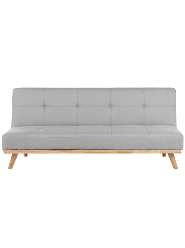 Beliani 3-Sitzer Sofa FROYA in Grau/Braun - (W) 183 x (H) 80 x (L) 80 cm