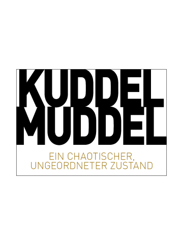Geda Labels Postkarte Kuddelmuddel in Weiß - 14,8x10,5