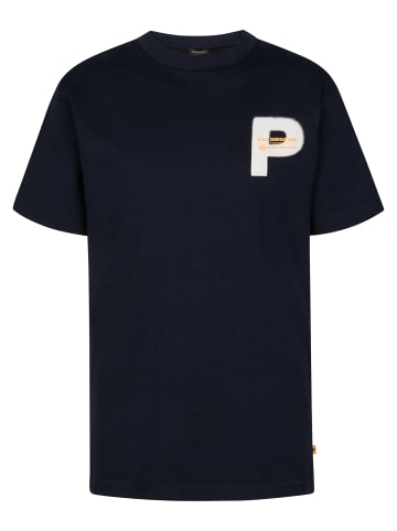 Petrol Industries Bedrucktes Jersey-T-Shirt Bandolera in Blau